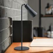 Svart Maxi oppladbar LED-bordlampe i metall